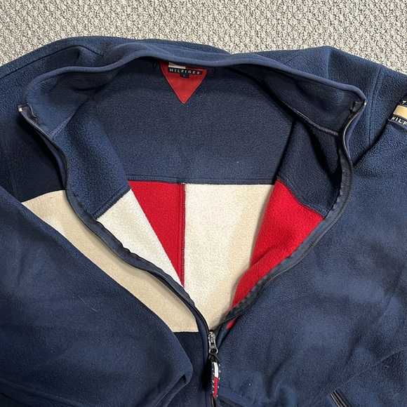 90’s Tommy Hilfiger Zip-Up Fleece Jacket Vintage - Picture 5 of 8